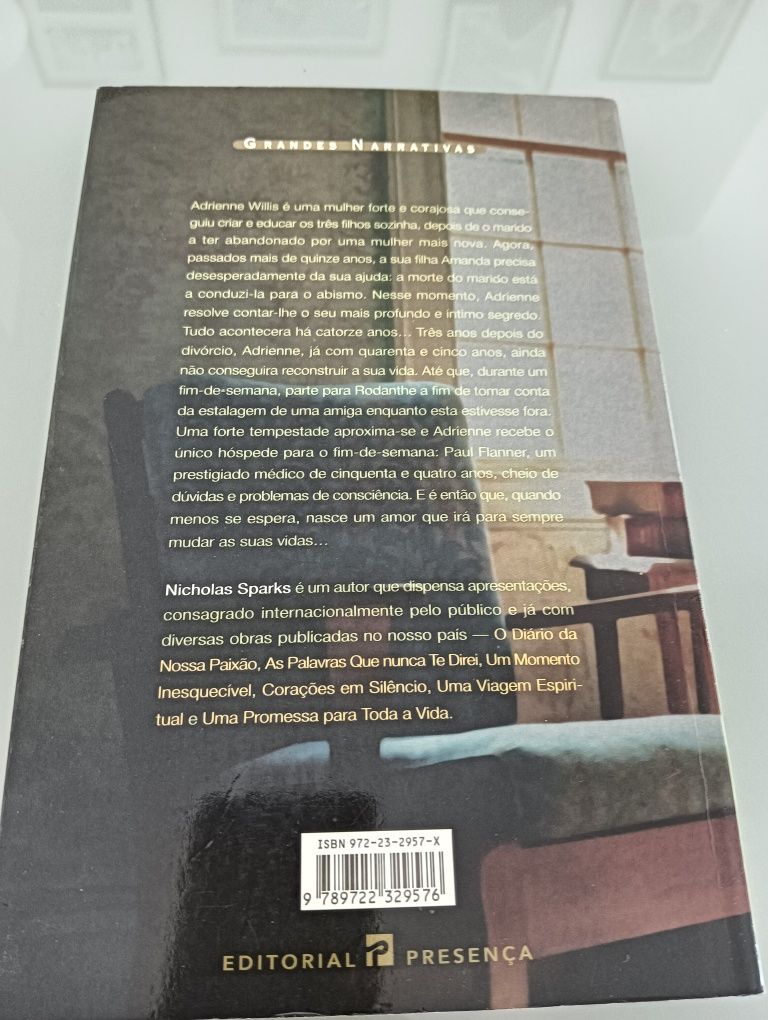 O Sorriso das Estrelas	de Nicholas Sparks; Novo!