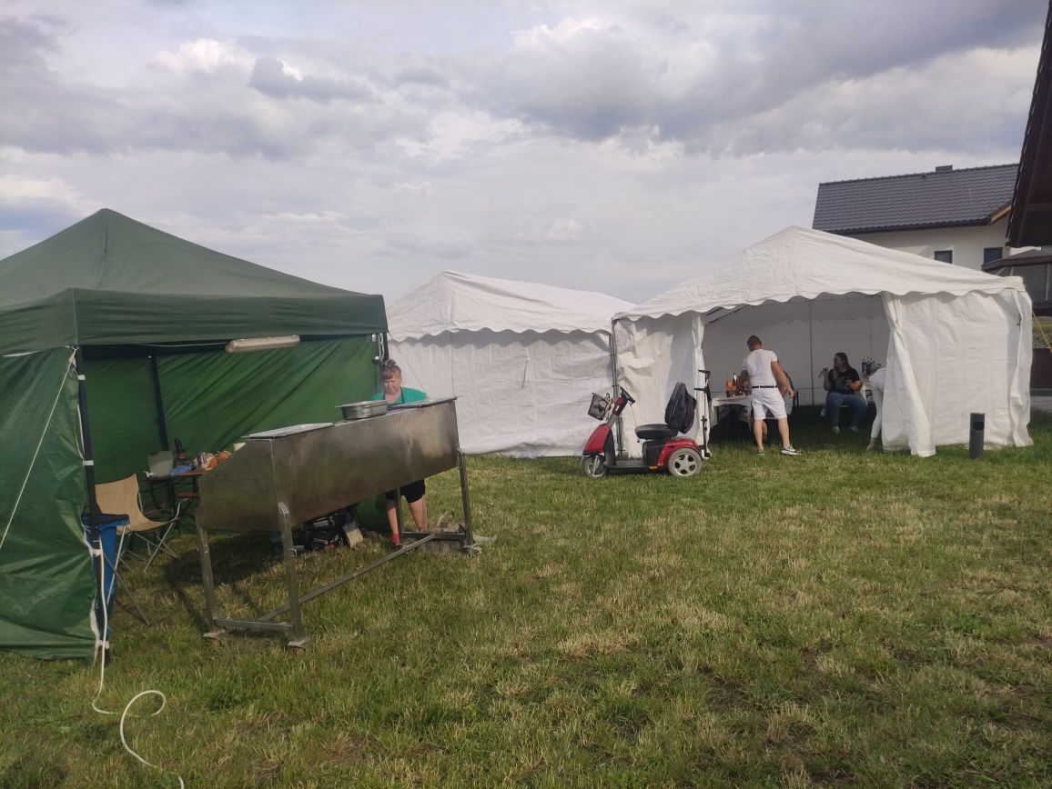 Grill z obsługą, wynajem grilla, namiot 5x8 wynajem