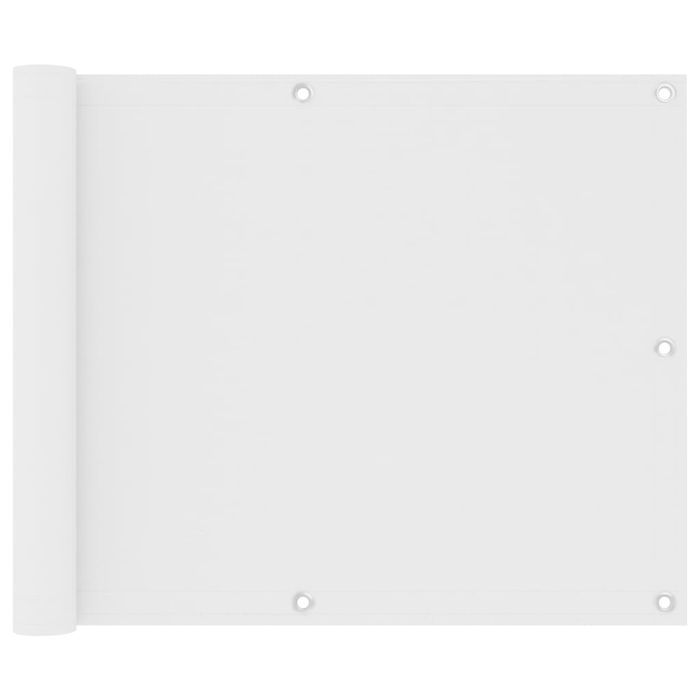 Vidaxl Parawan Balkonowy, Biały, 75X300 Cm, Tkanina Oxford