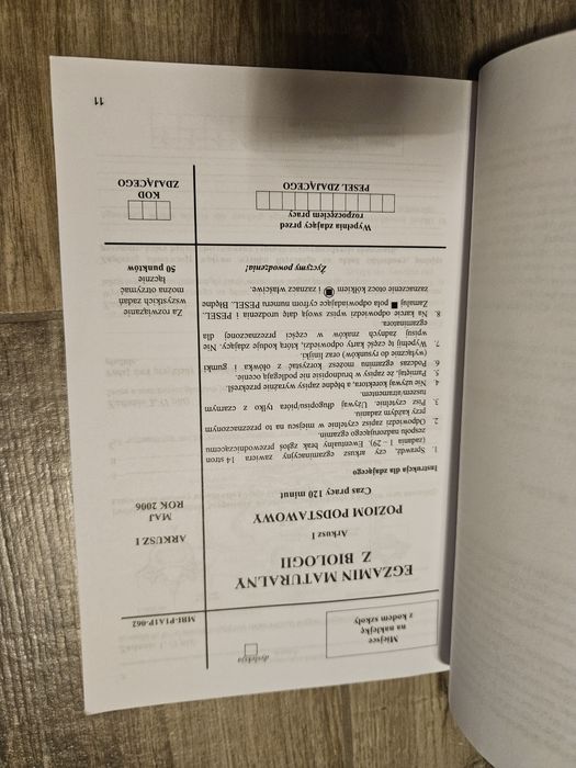 Książka  matura 2008 biologia,