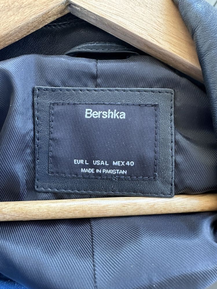 Чоловіча Шкіряна Косуха Шкірянка Кожанка Bershka