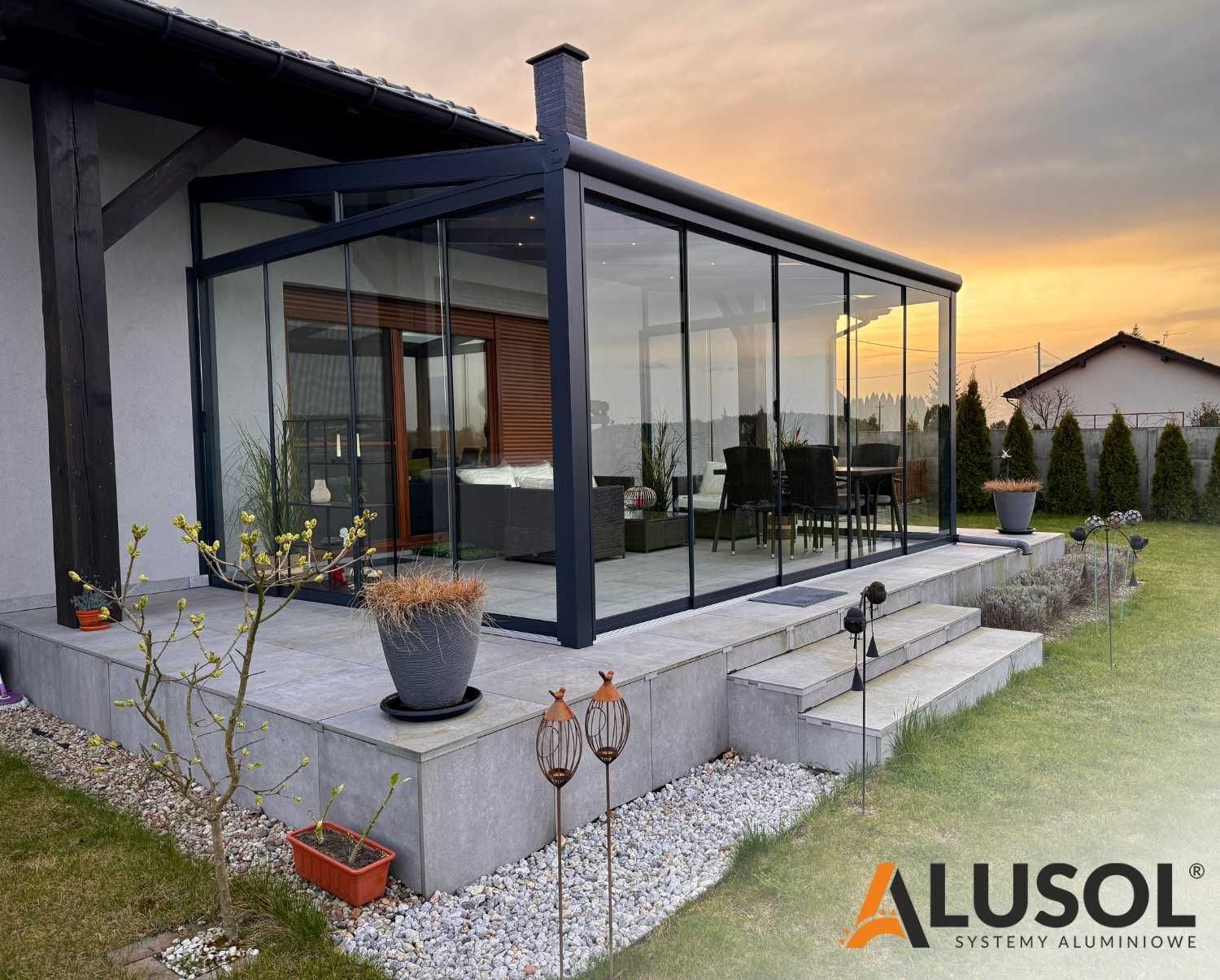 Weranda Zadaszenie Tarasu Aluminium Na Wymiar Wysoka Jakość - HIT
