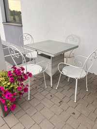 Stół, krzesla ogrodowe