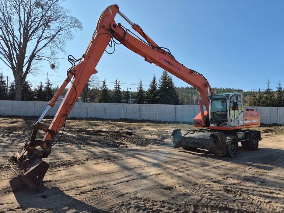 Terex Atlas Terex 2005  Koparka LONG Atlas Terex 2005 z długim ramieniem koparko ładowarka