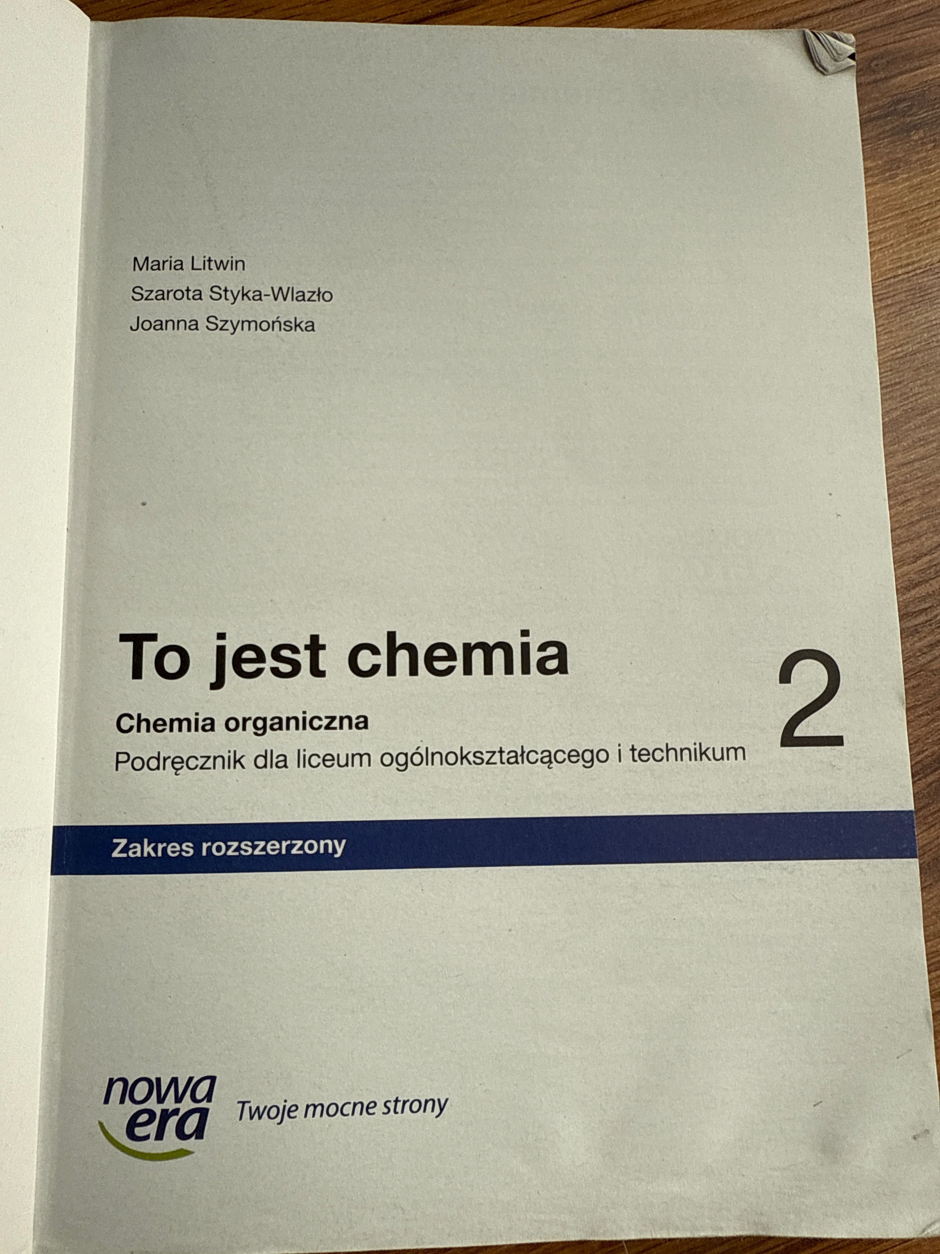 To jest chemia 2 zakres rozszerzony