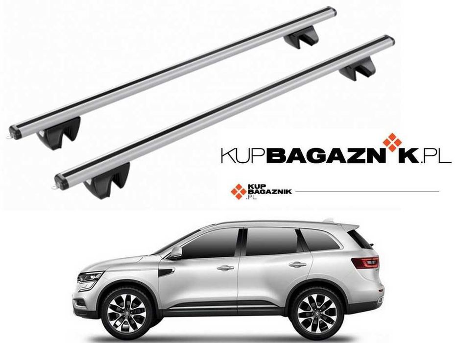 Bagażnik dachowy Renault KOLEOS SUV 2017 do 2025 bazowy belki relingi
