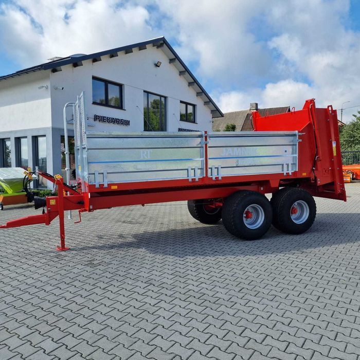 Rozrzutnik Roltrans 8 t, napęd hydrauliczny, 2 wałki pionowe