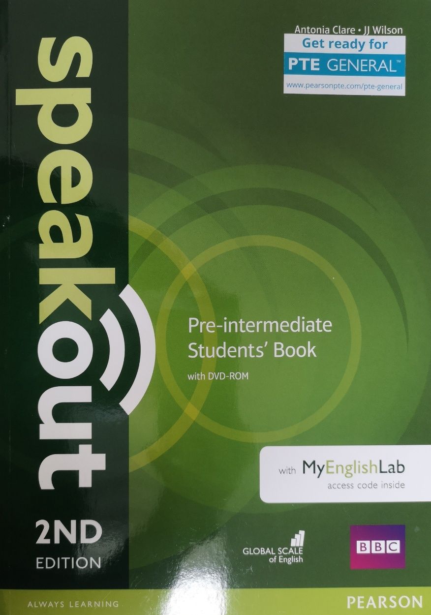 Speakout 2 edition Pre-intermediate students book with MyEnglishLab
