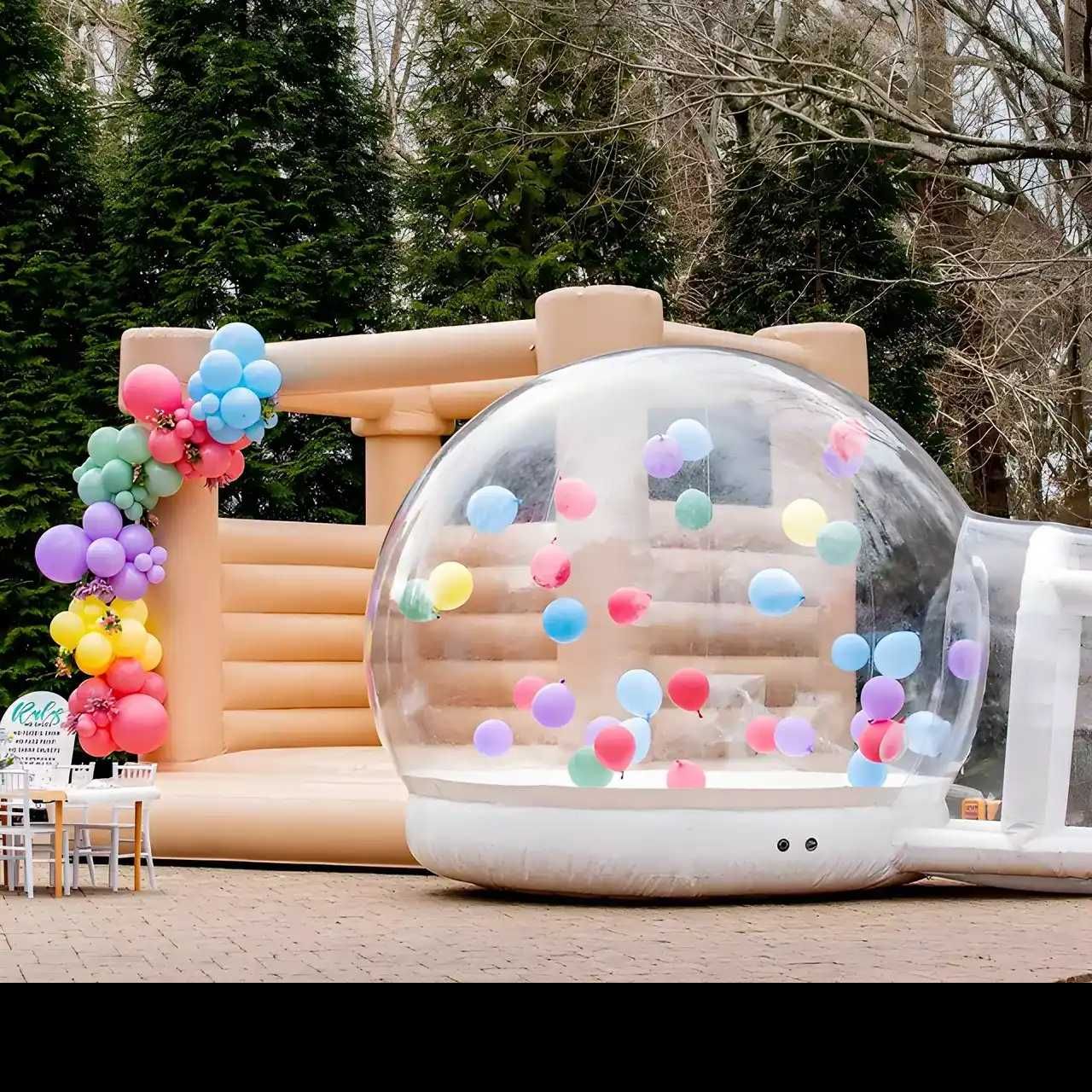 Bubble House i Zamek dmuchany - Eleganckie Dmuchańce