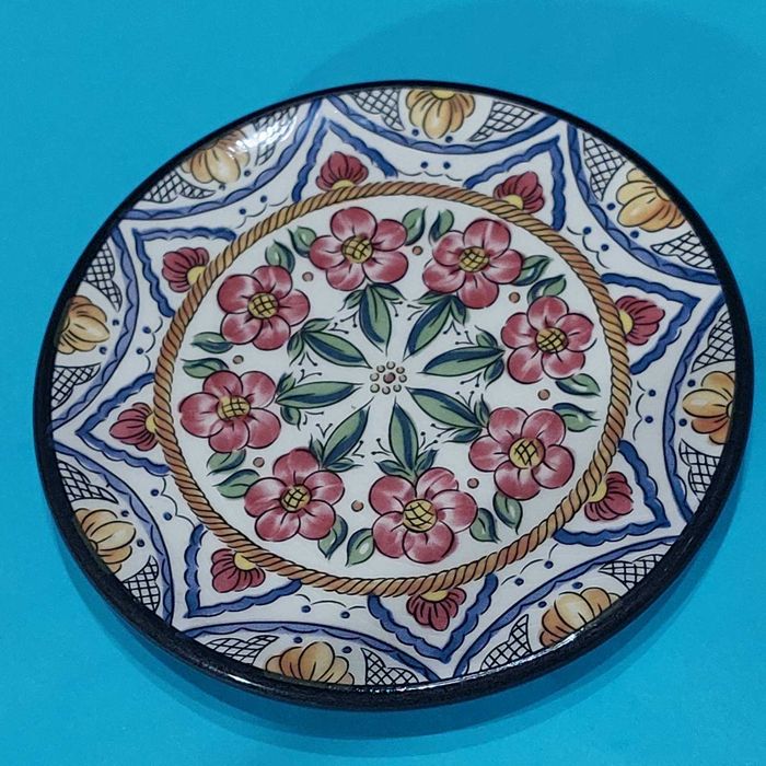 Тарелка, Керамика,  керамическая,  Испания,  на стену, винтажная