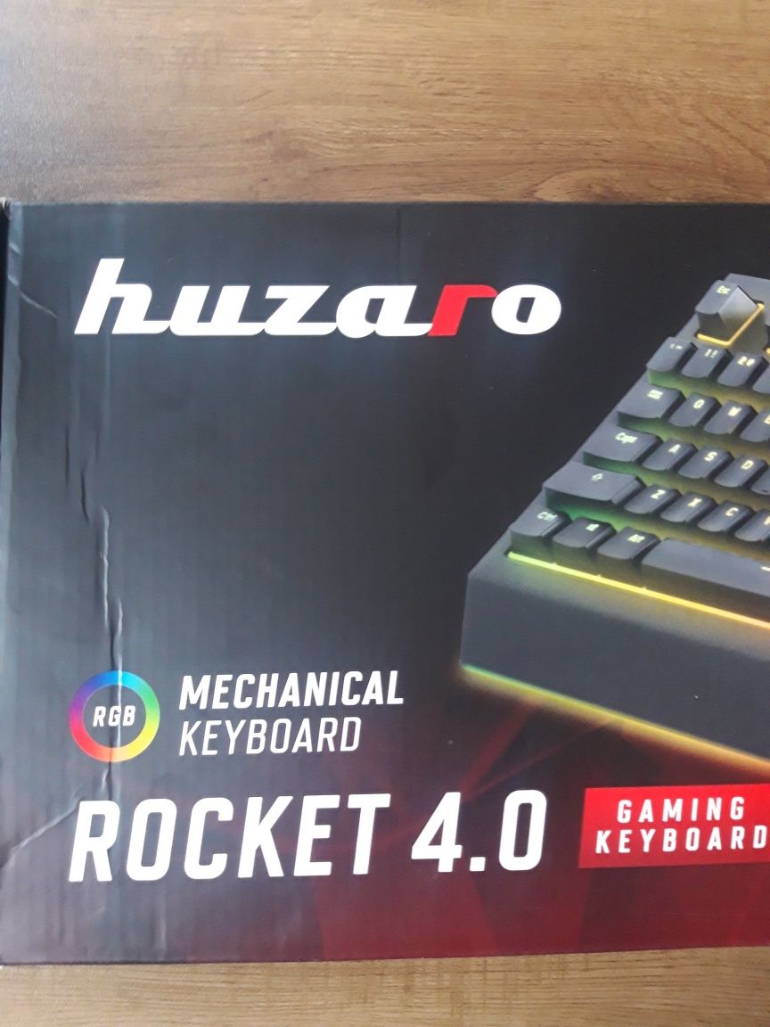 Klawiatura gamingowa Huzaro Rocket 4.0 przewodowa RGB