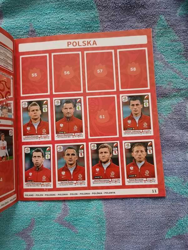 Kolekcjonerski album na naklejki UEFA euro 2012 Polska Ukraina Panini