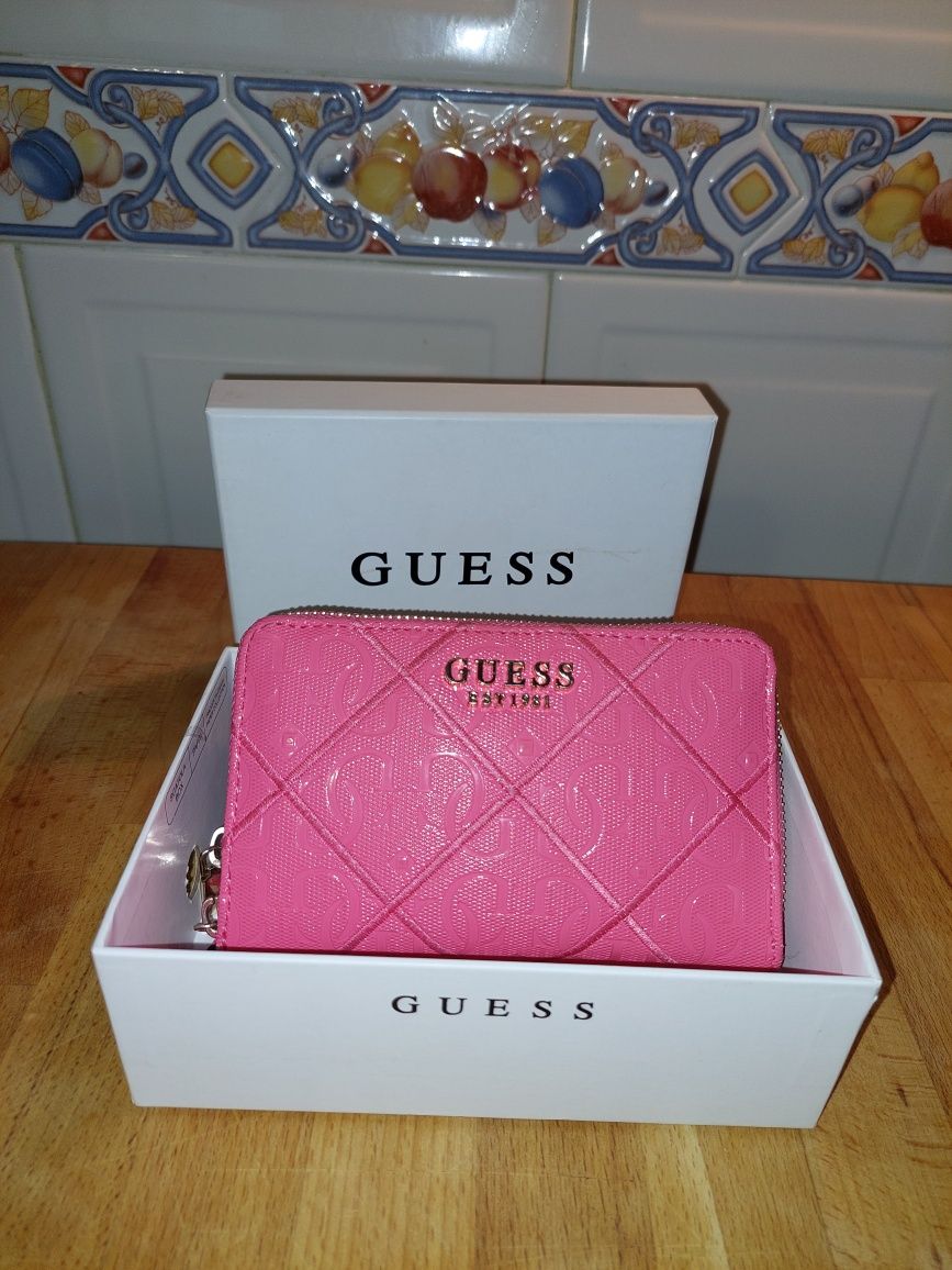 Carteira rosa Guess Original