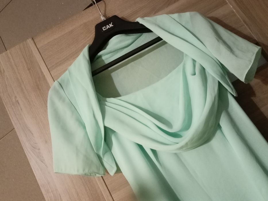 lniana sukienka bez rękawów vintage retro 90s