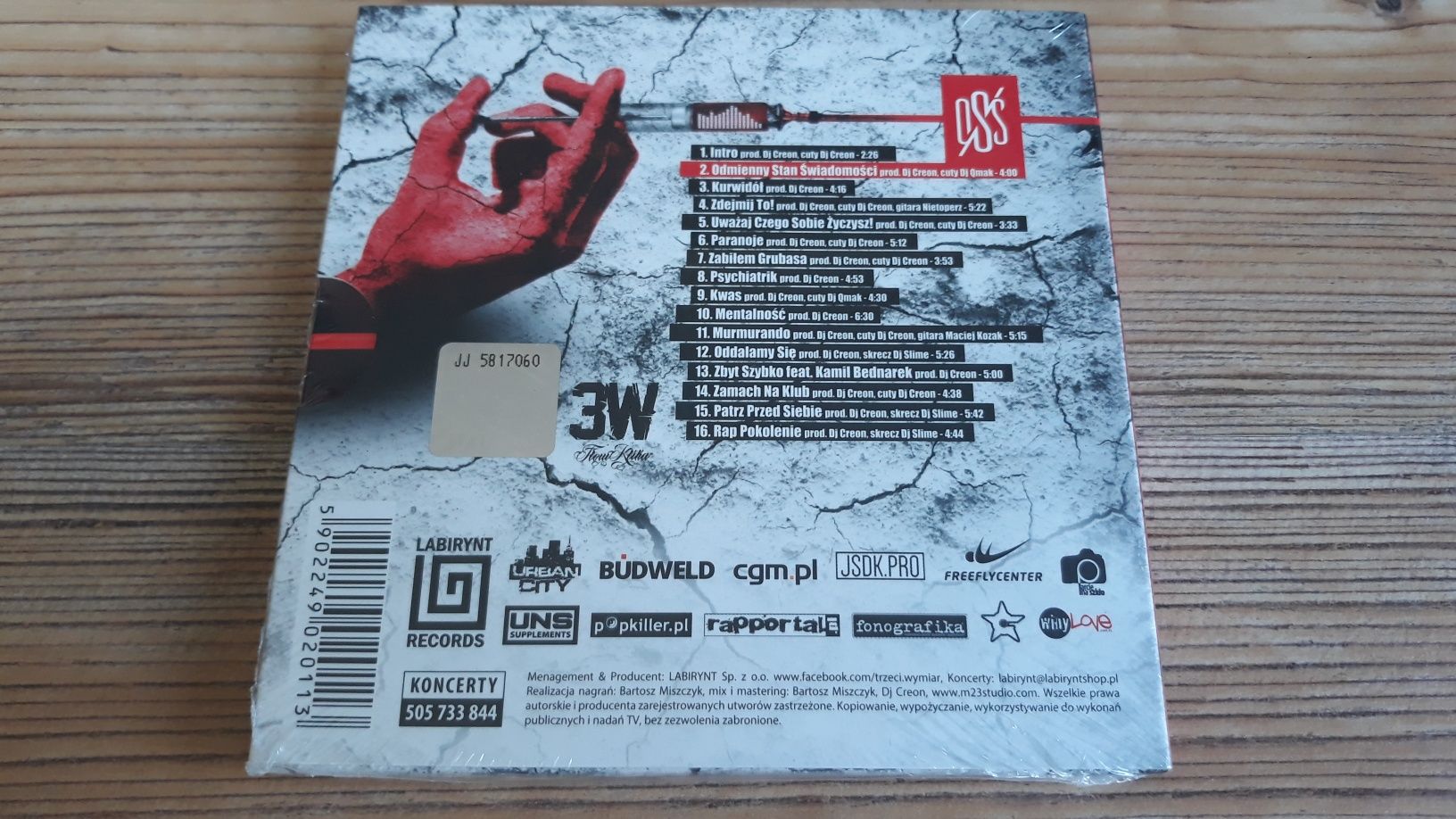 Płyta cd Trzeci Wymiar nowa folia hip hop