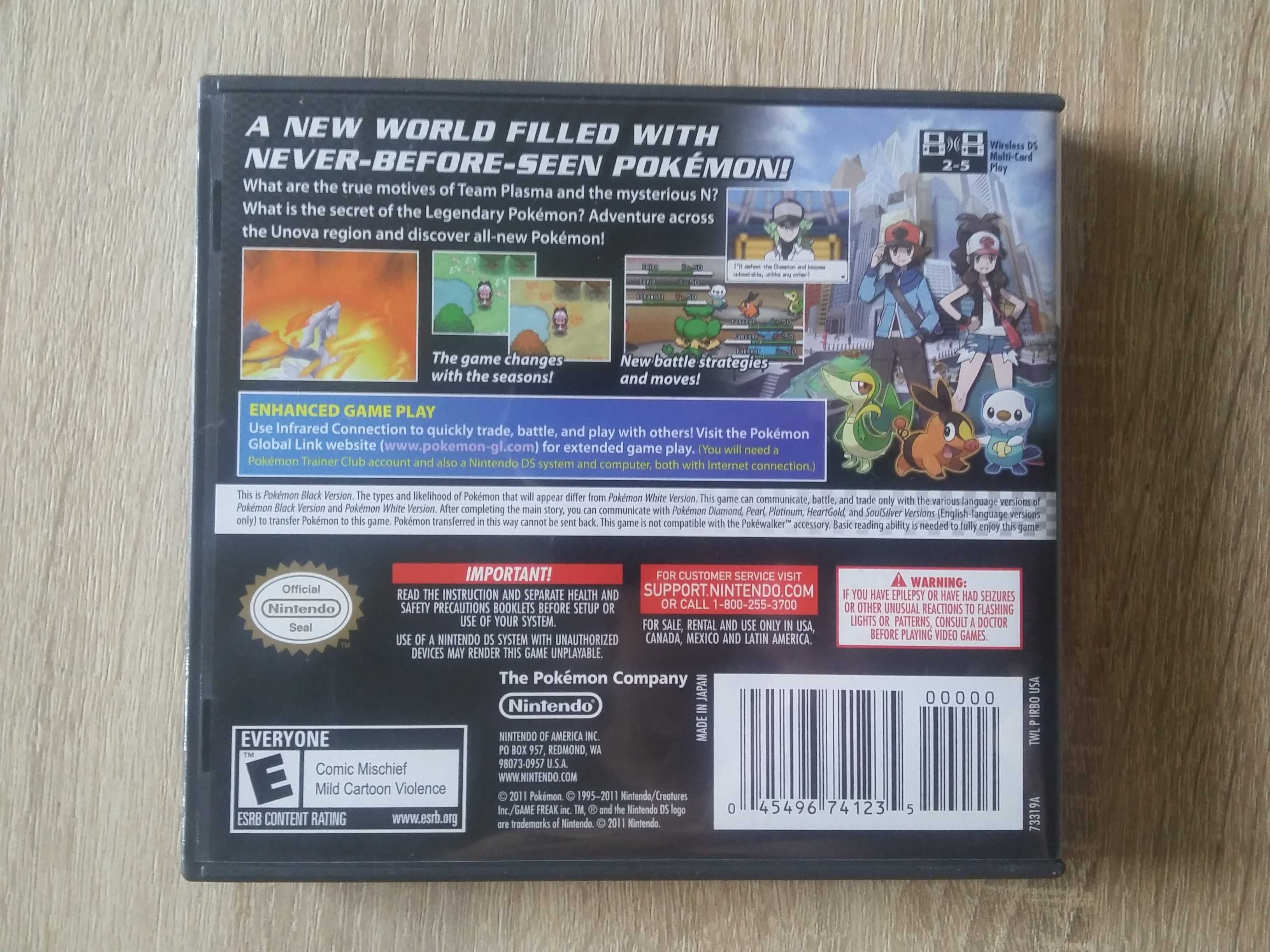 Картридж для Nintendo DS -Pokemon: Black Version гра