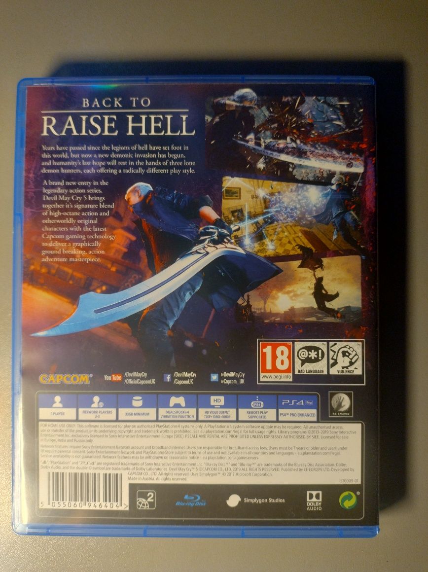 Devil may cry ps4 i ps5