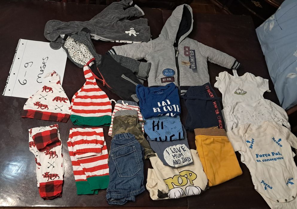 Roupa bebe menino 6-9 meses