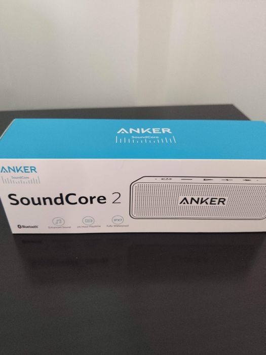 Coluna Bluetooth Anker Soundcore 2 Novo na Caixa