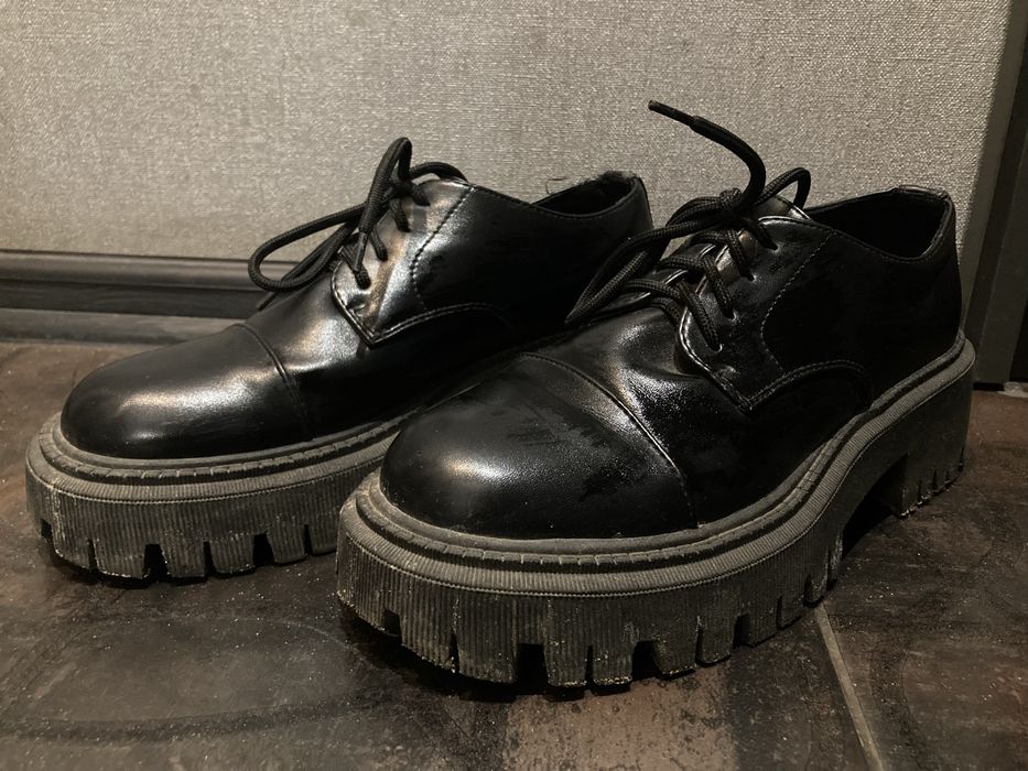 Туфли броги кожа