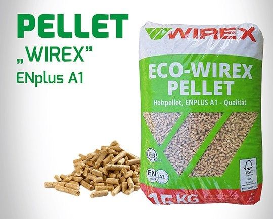 Pellet WIREX ENplus A1 DINPLUS Sosnowy iglasty
