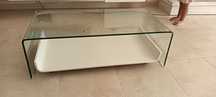 Mesa de centro em vidro