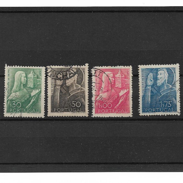Série completa de selos usada . Portugal 1947