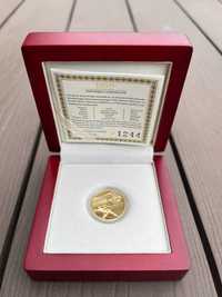 Złota moneta 100zł Euro2012