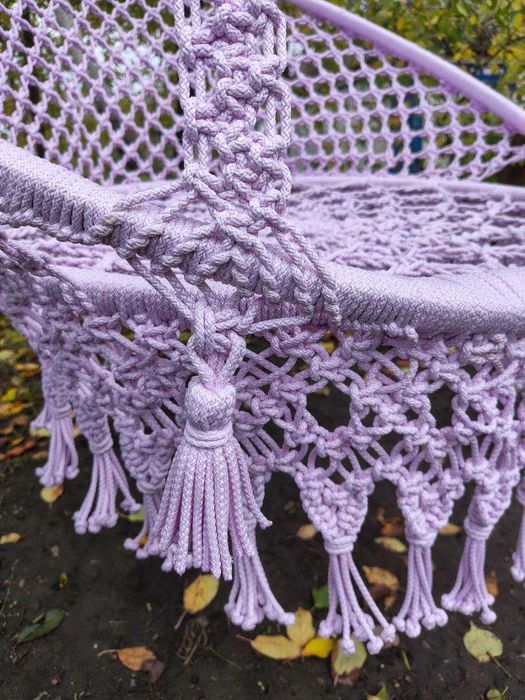 Садова качеля макраме