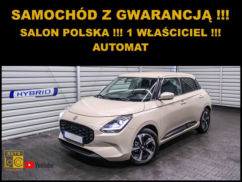 Suzuki Swift AUTOMAT + Salon POLSKA + 1 Właściciel + GWARANCJA 5 lat + Navi