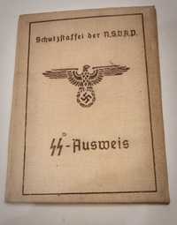 Kolekcjonerska legitymacja SS Ausweis NSDAP 1939