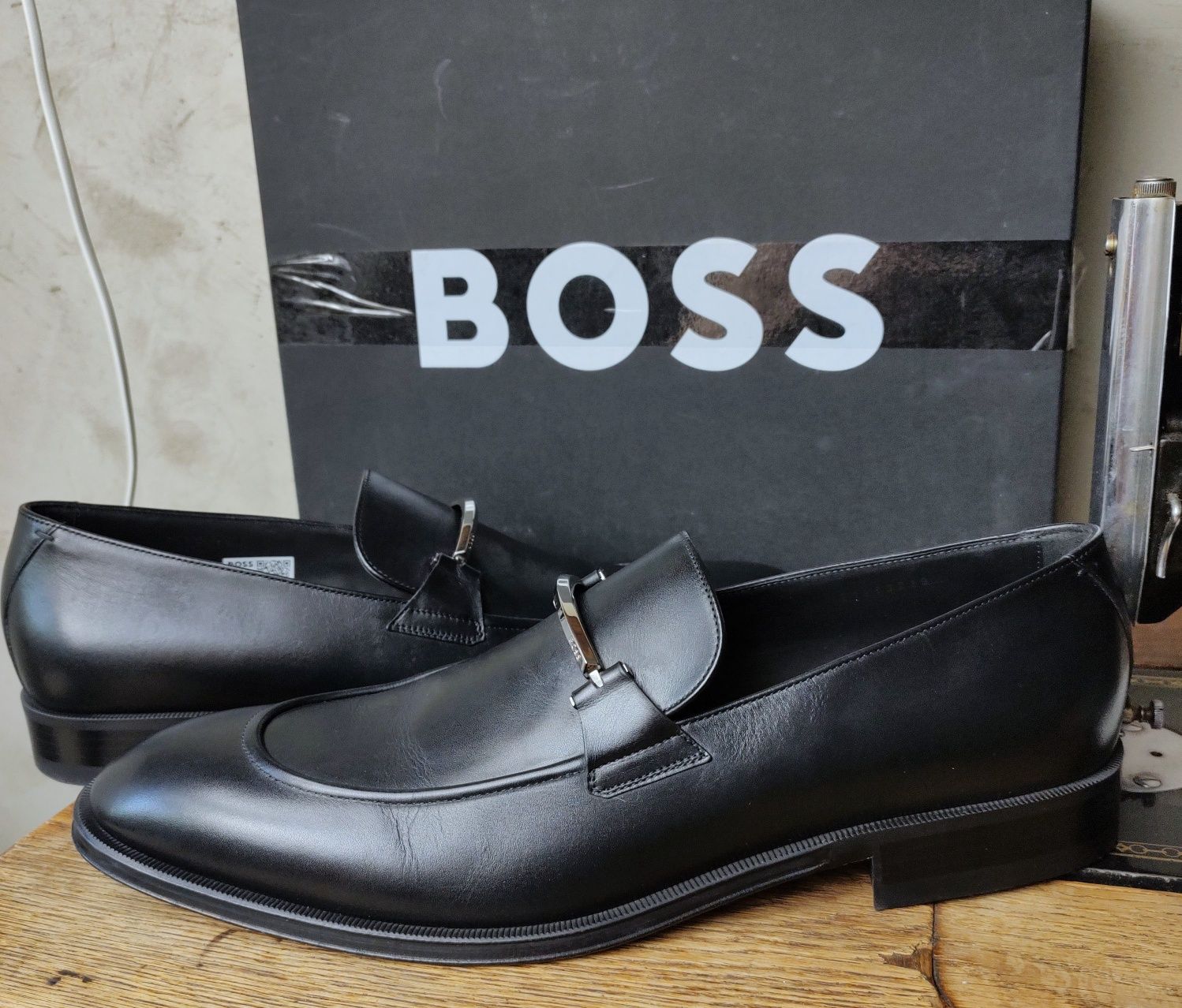 BOSS__buty męskie wizytowe (13 / 47) loafers / lords / mokasyny czarne
