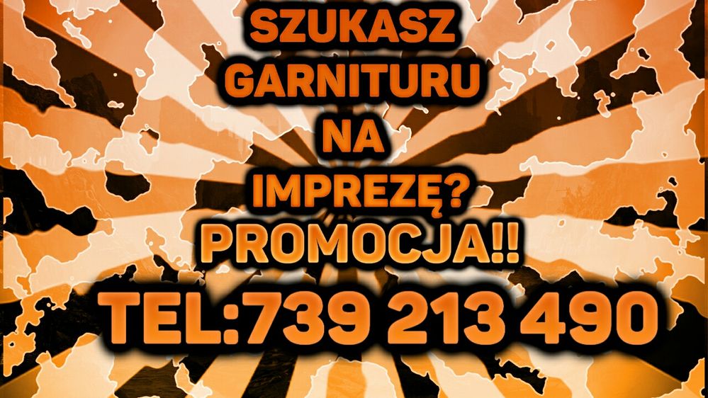 garnitur błękitny slim nowy promocja