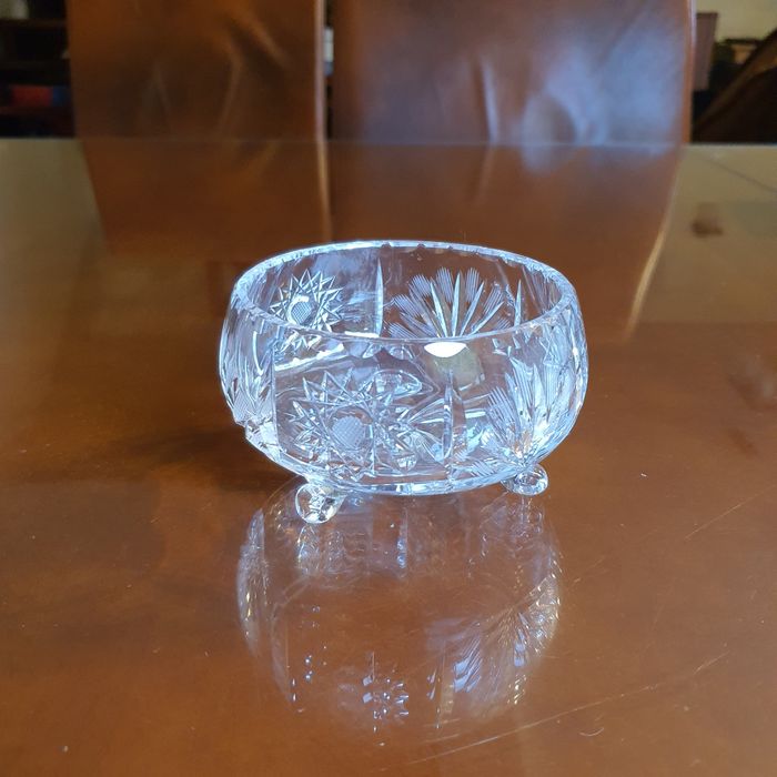 Cukiernica cukierniczka kryształowa kryształy PRL mała