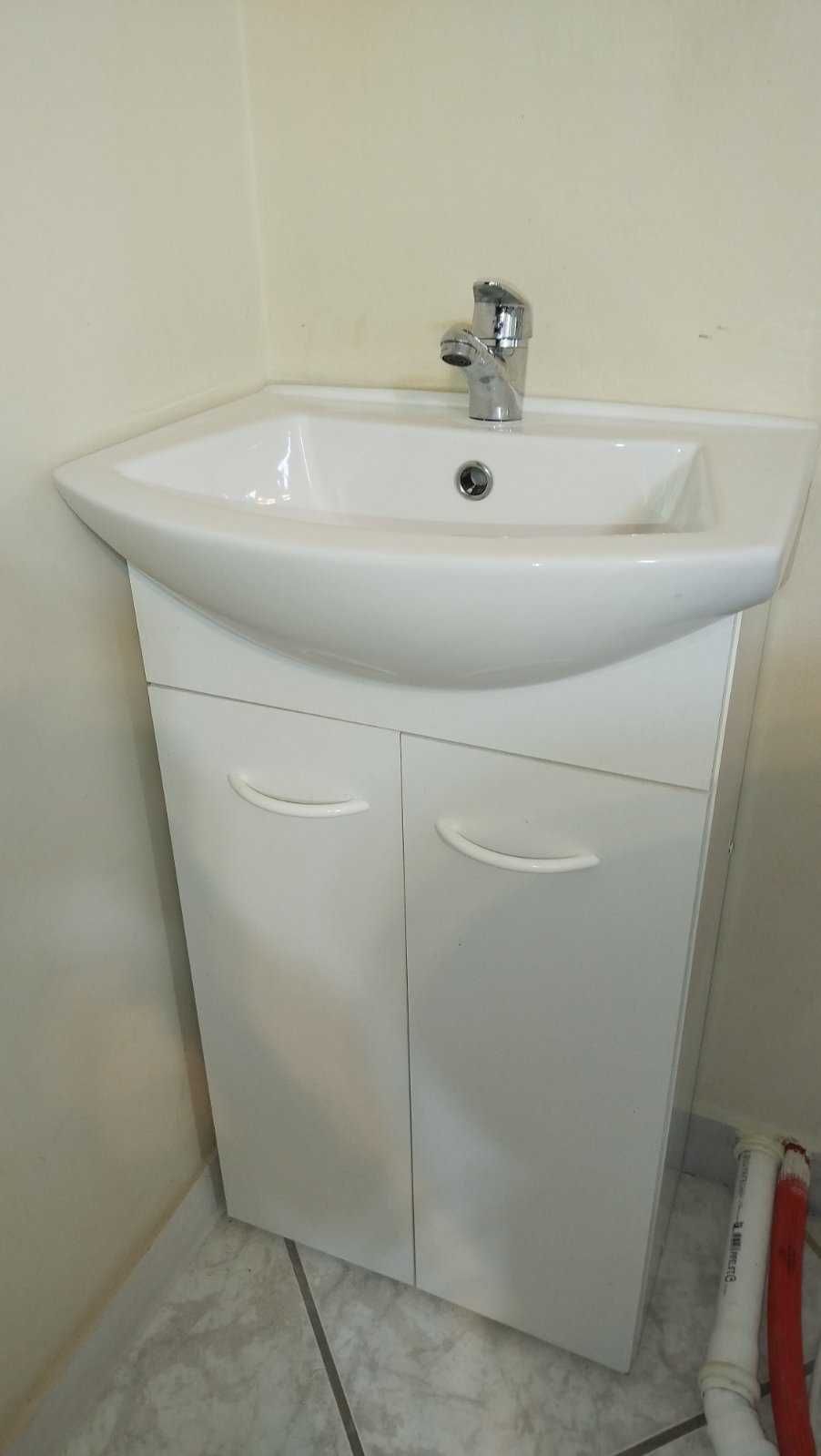 Szafka + Umywalka + Nowa Bateria 3 w 1  [JAK NOWE]
