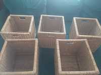 Ikea Koszyki/ pudełka z wikliny