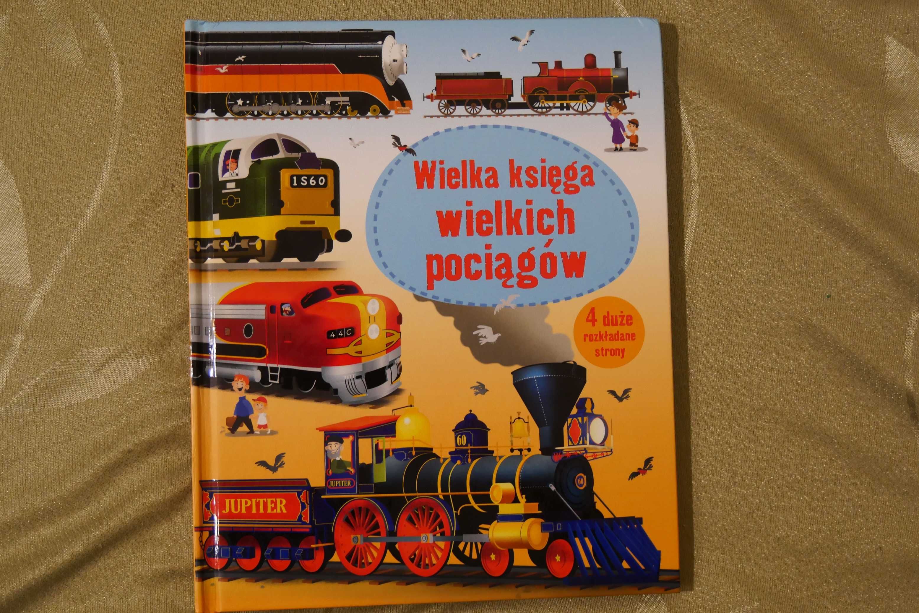 Wielka Księga Wielkich Pociągów Olesiejuk książka dla dzieci kolekcja