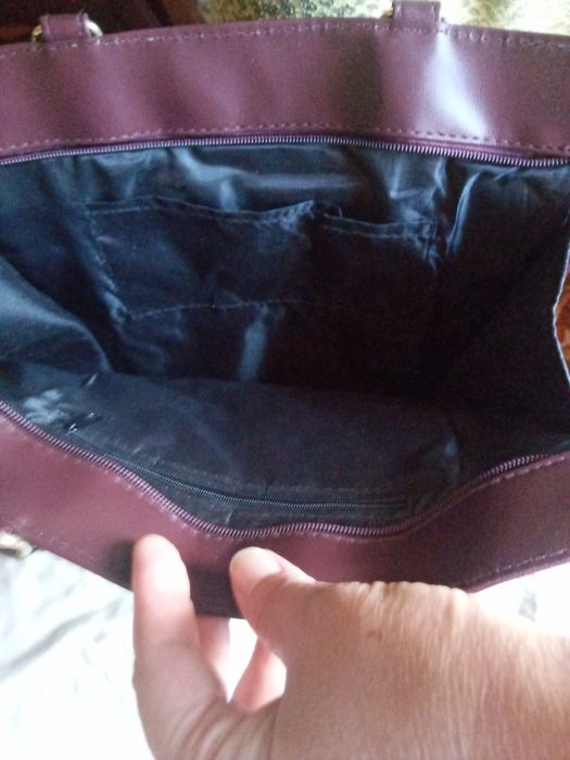 Сумка жіноча з кожаними вставками