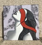 Quadro pintura “Blindspot” | 40x40 cm