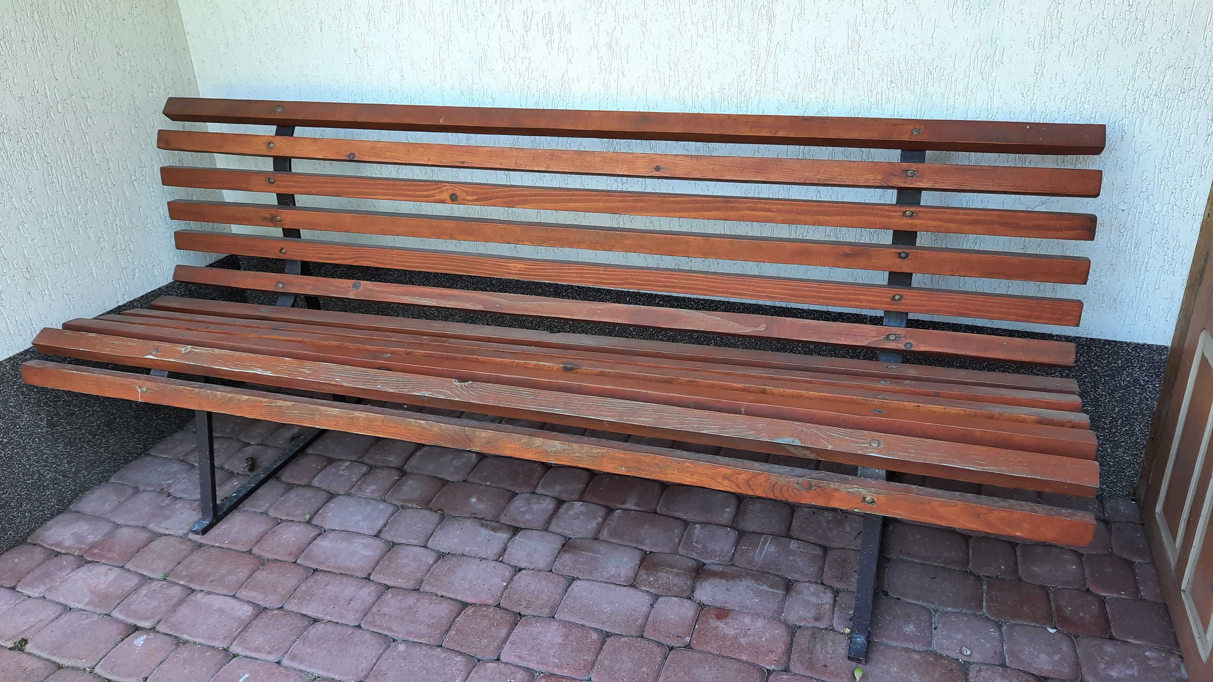 Ławka parkowa ogrodowa PRL 205/85 cm PRZEMYŚL