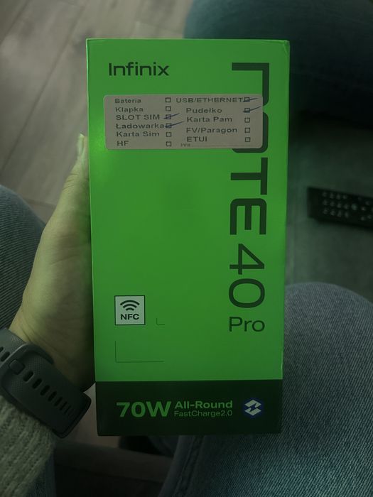 Infinix note 40 pro 12+256gb black