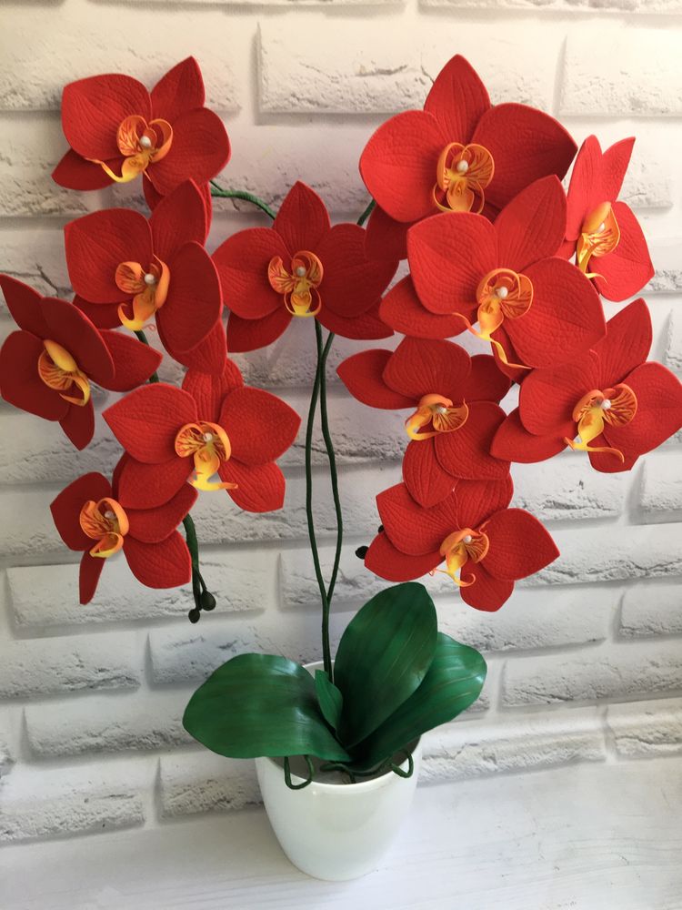 Орхідеі з фоаміоану по 200 грн ,розпродаж Ручна робота