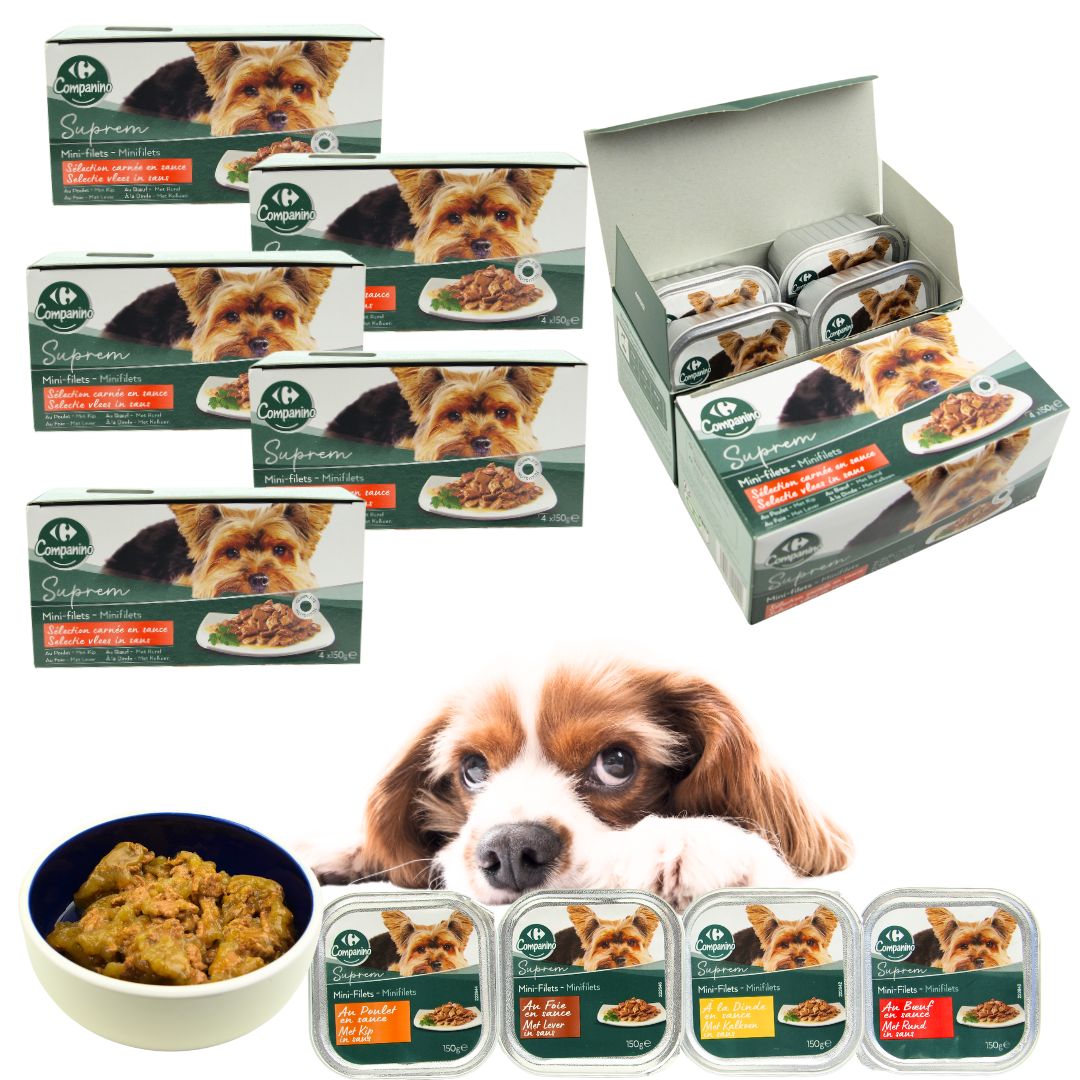 Karma Mokra Companino Mini Filety dla Psów 20x150g Mix Smaków