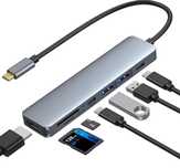 Adaptador USB C 7 em 1