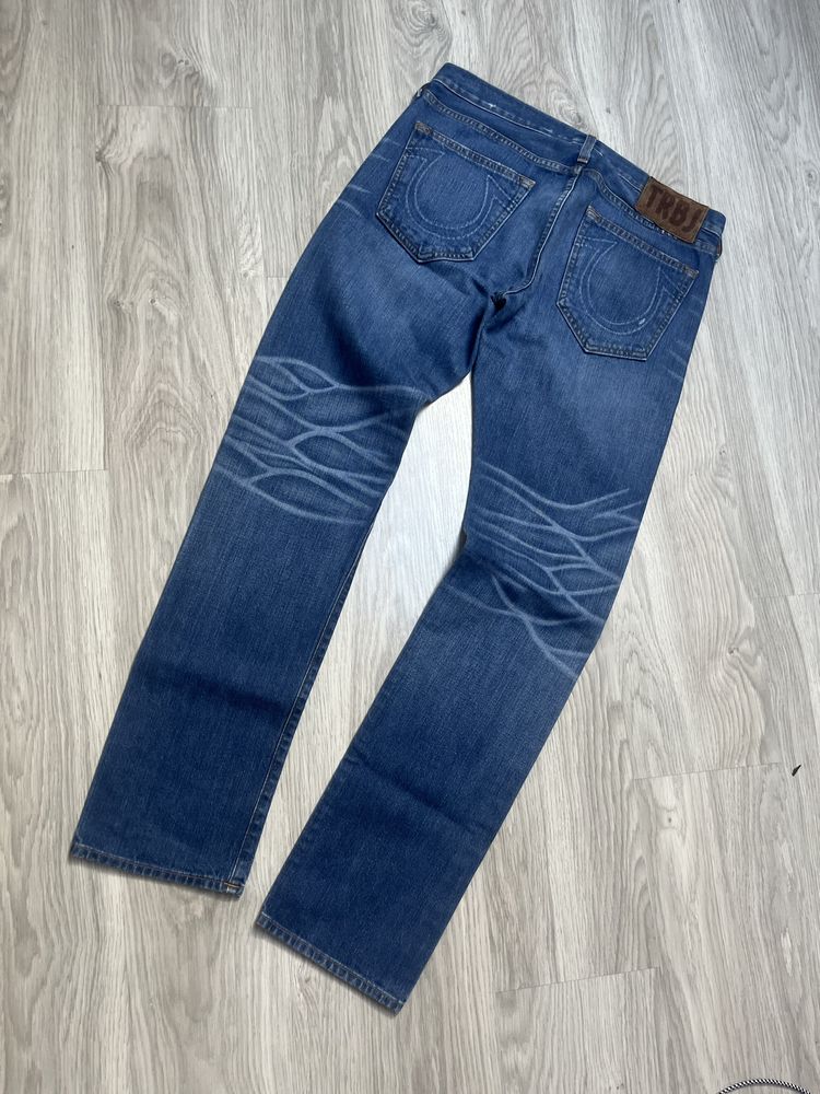 True Religion spodnie jeansowe drip drill streetwear dż