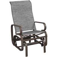 Krzesło ogrodowe Beliani metal brązowy.