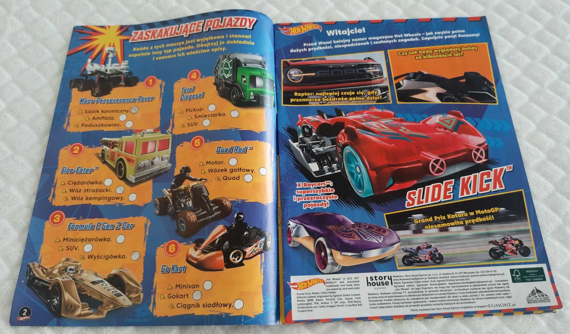 HotWheels, 5/22, 2022, Egmont (Książeczki dla dzieci, czasopismo)