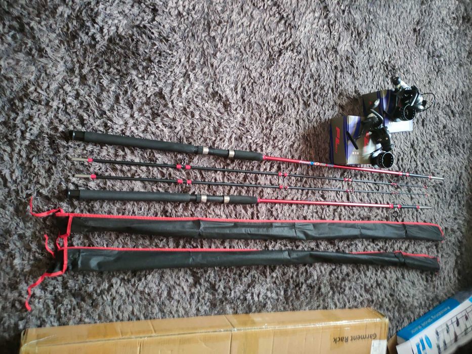 2 wędki 2,70m 100-250gr karp-sum + 2 kołowrotki 6000