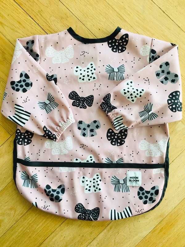 Kokardki - Śliniak fartuszek Moonbloom Moon bloom BLW 6-36 miesięcy