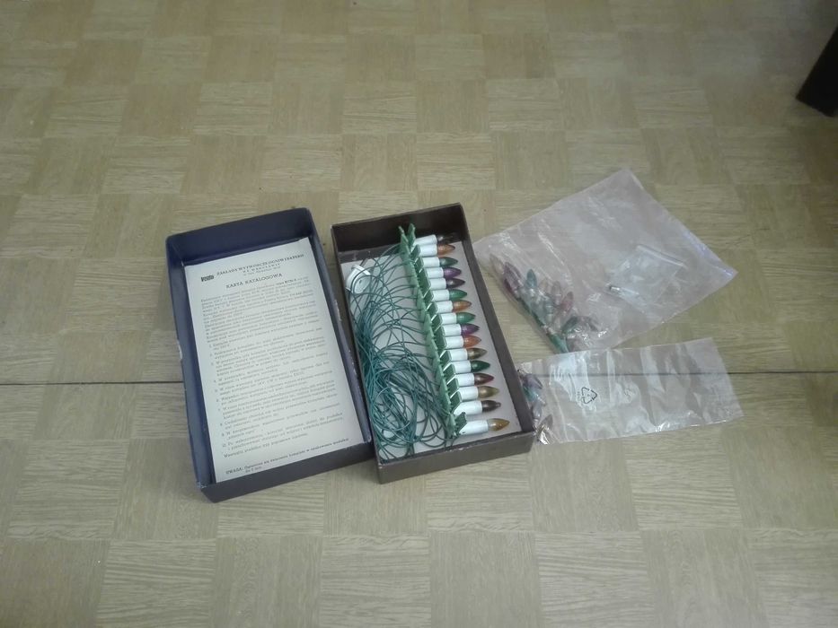 Lampki choinkowe z czasów PRL